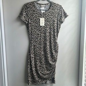 5/$25 Women's Leopard Print Dress, Form Fitting, Stretch, NWT, Medium